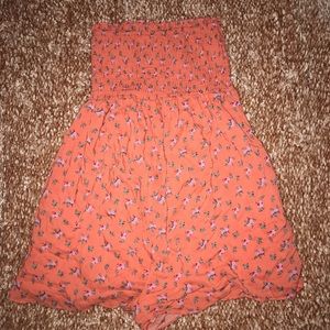 Urban Outfitters colorful strapless romper